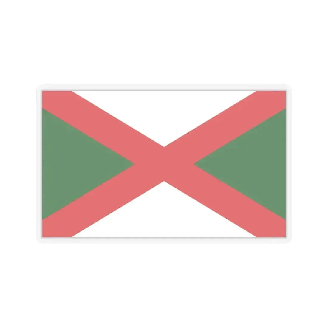 Flag of Bexhill UK - STICKER Vinyl Kiss-Cut Decal 6 Inch Transparent - The Sticker Space