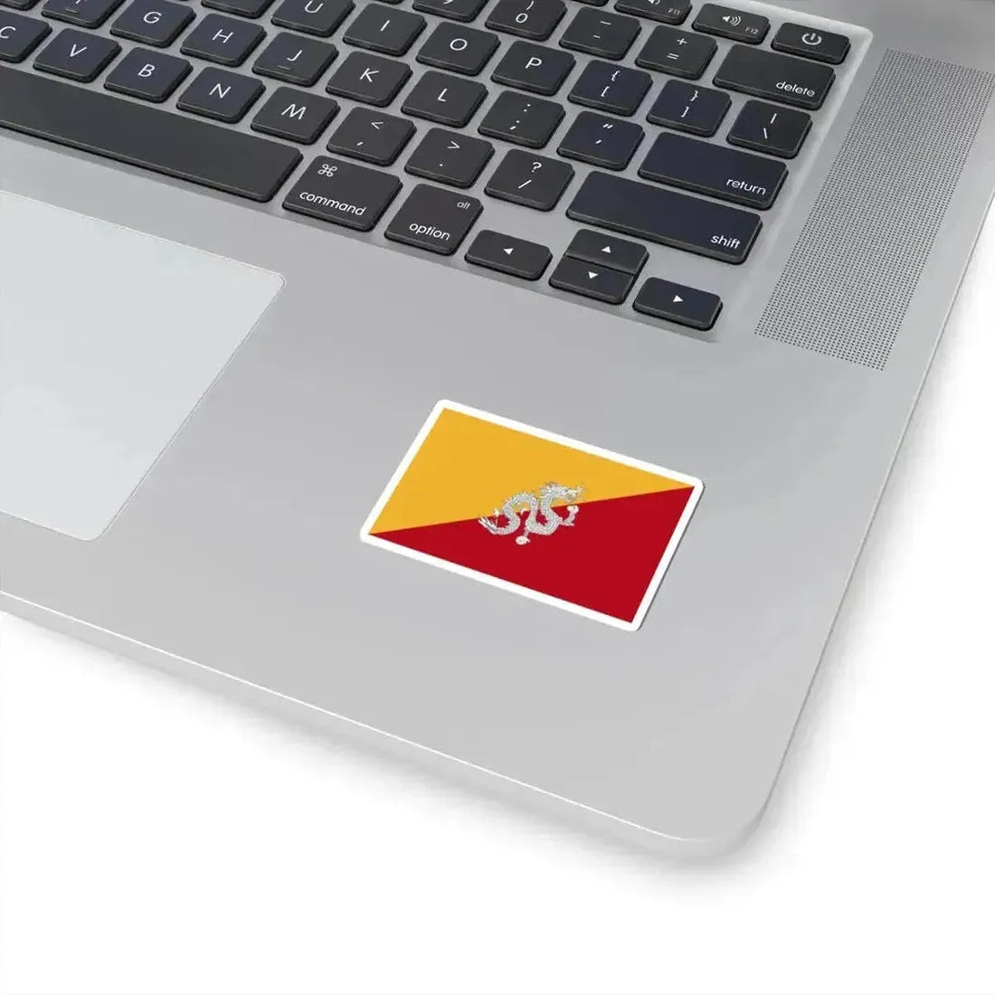 Flag of Bhutan 1956-1969 3-2 (Bhutan) STICKER Vinyl Kiss-Cut Decal - The Sticker Space