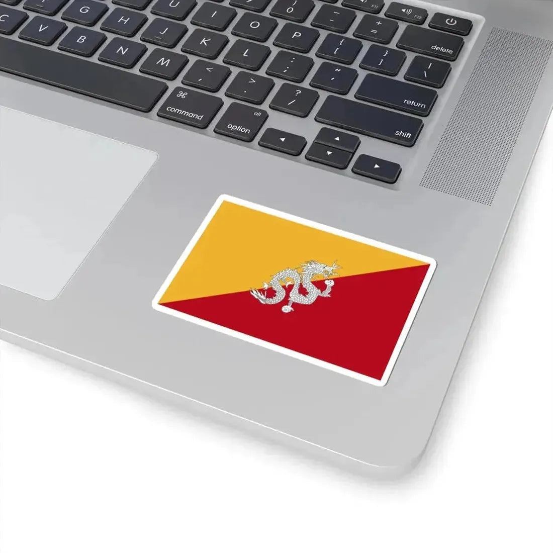 Flag of Bhutan 1956-1969 3-2 (Bhutan) STICKER Vinyl Kiss-Cut Decal - The Sticker Space