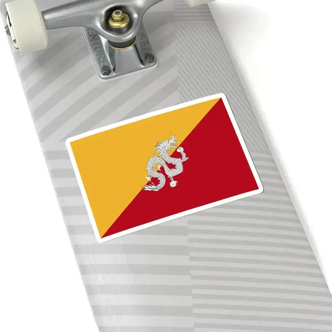 Flag of Bhutan 1956-1969 3-2 (Bhutan) STICKER Vinyl Kiss-Cut Decal - The Sticker Space