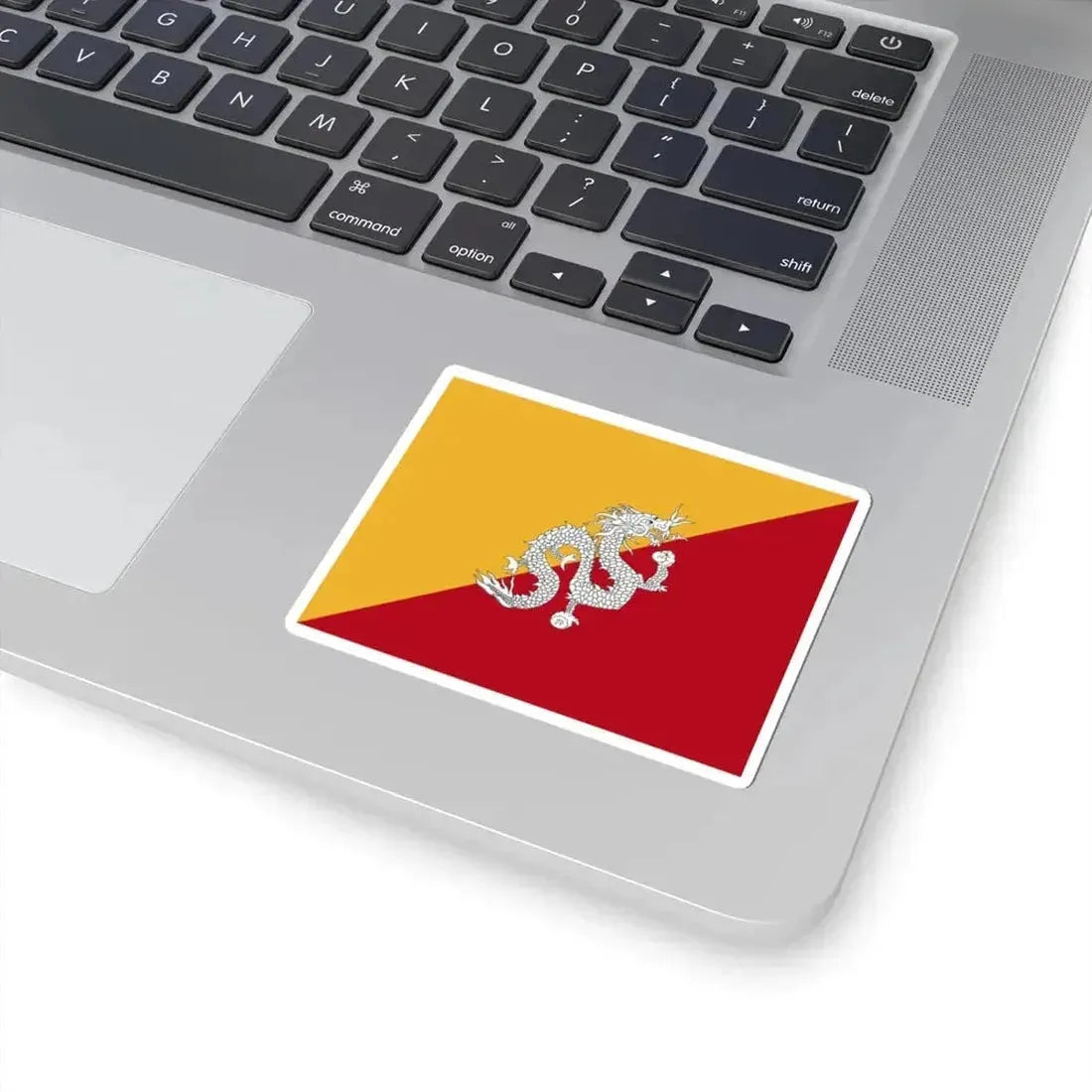 Flag of Bhutan 1956-1969 (Bhutan) STICKER Vinyl Kiss-Cut Decal - The Sticker Space
