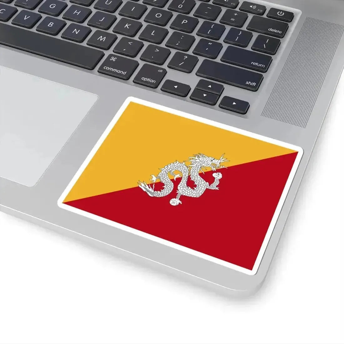 Flag of Bhutan 1956-1969 (Bhutan) STICKER Vinyl Kiss-Cut Decal - The Sticker Space