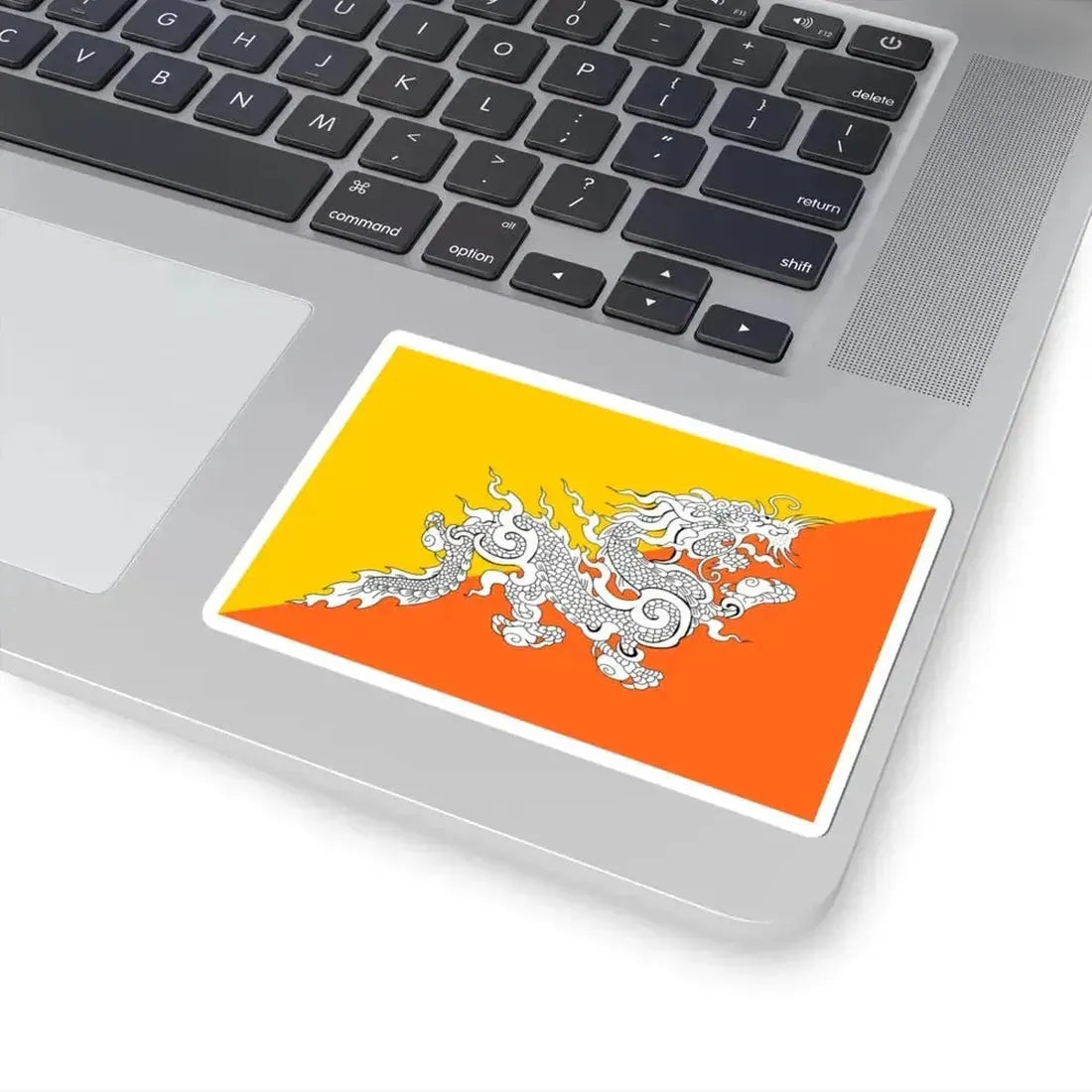 Flag of Bhutan alternate (Bhutan) STICKER Vinyl Kiss-Cut Decal - The Sticker Space