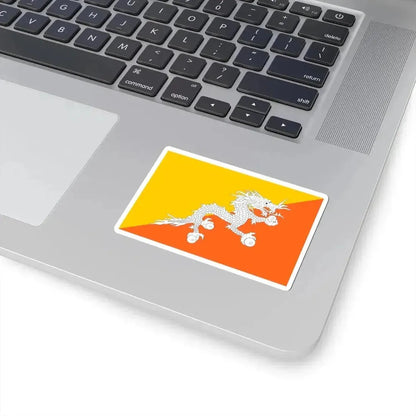 Flag of Bhutan (Bhutan) STICKER Vinyl Kiss-Cut Decal - The Sticker Space
