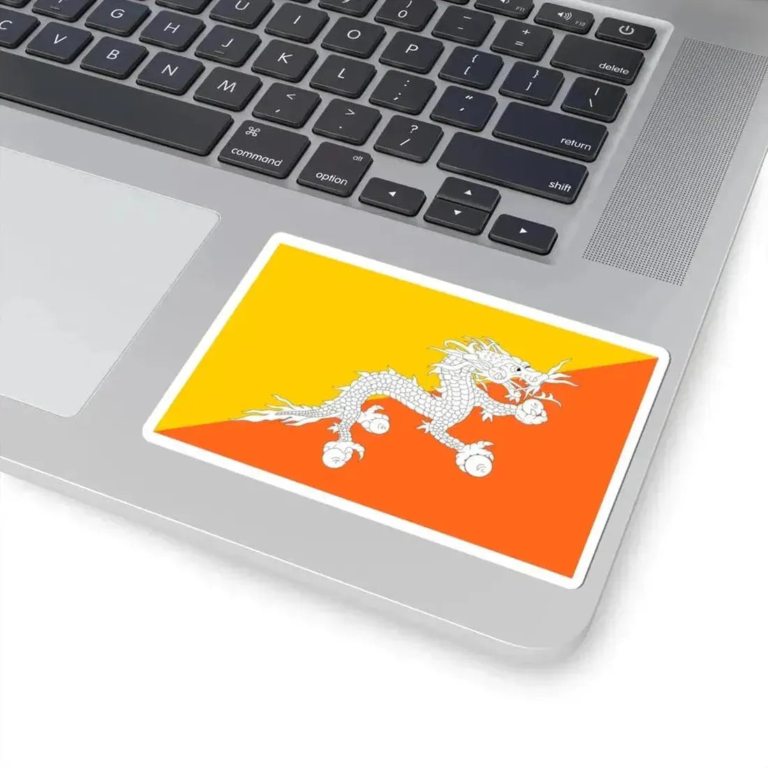 Flag of Bhutan (Bhutan) STICKER Vinyl Kiss-Cut Decal - The Sticker Space