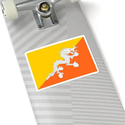 Flag of Bhutan (Bhutan) STICKER Vinyl Kiss-Cut Decal - The Sticker Space
