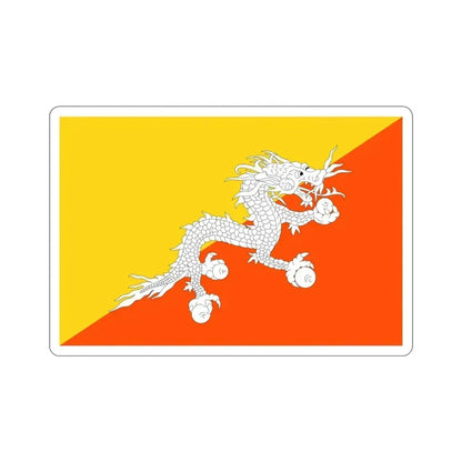 Flag of Bhutan STICKER Vinyl Die-Cut Decal - The Sticker Space
