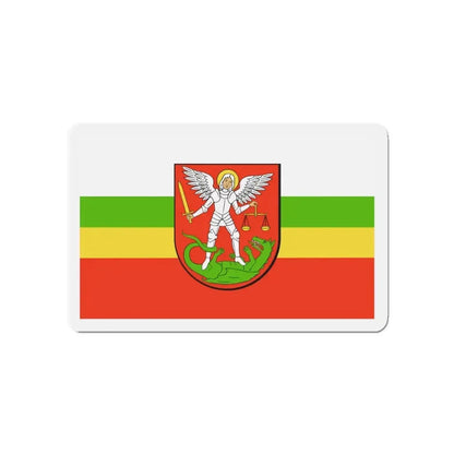 Flag of Biała Podlaska Poland - Refrigerator Magnet 4 Inch - The Sticker Space