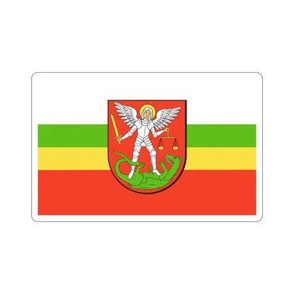 Flag of Biała Podlaska Poland STICKER Vinyl Die-Cut Decal 4 Inch - The Sticker Space