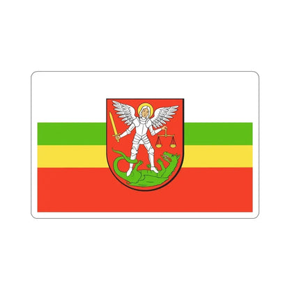 Flag of Biała Podlaska Poland STICKER Vinyl Die-Cut Decal 5 Inch - The Sticker Space