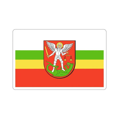 Flag of Biała Podlaska Poland STICKER Vinyl Die-Cut Decal 6 Inch - The Sticker Space