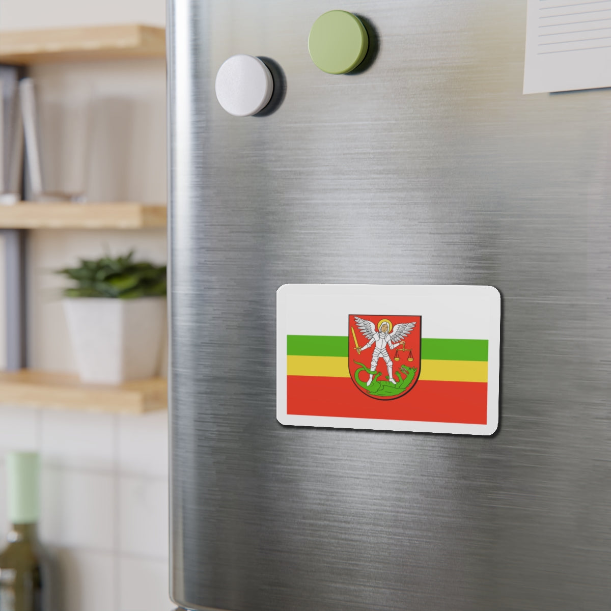 Flag of Biała Podlaska Poland - Die-Cut Magnet-The Sticker Space