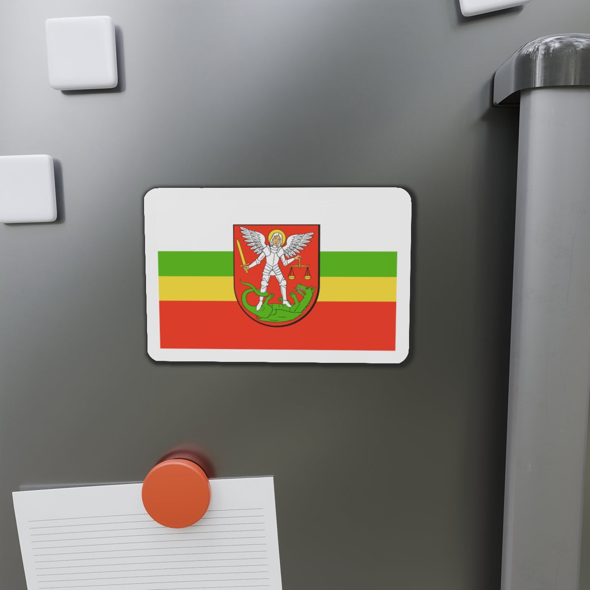 Flag of Biała Podlaska Poland - Die-Cut Magnet-The Sticker Space