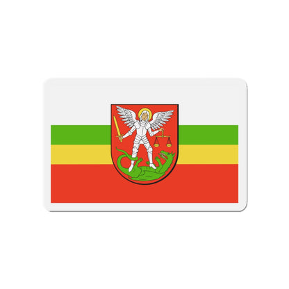 Flag of Biała Podlaska Poland - Die-Cut Magnet-4" x 4"-The Sticker Space