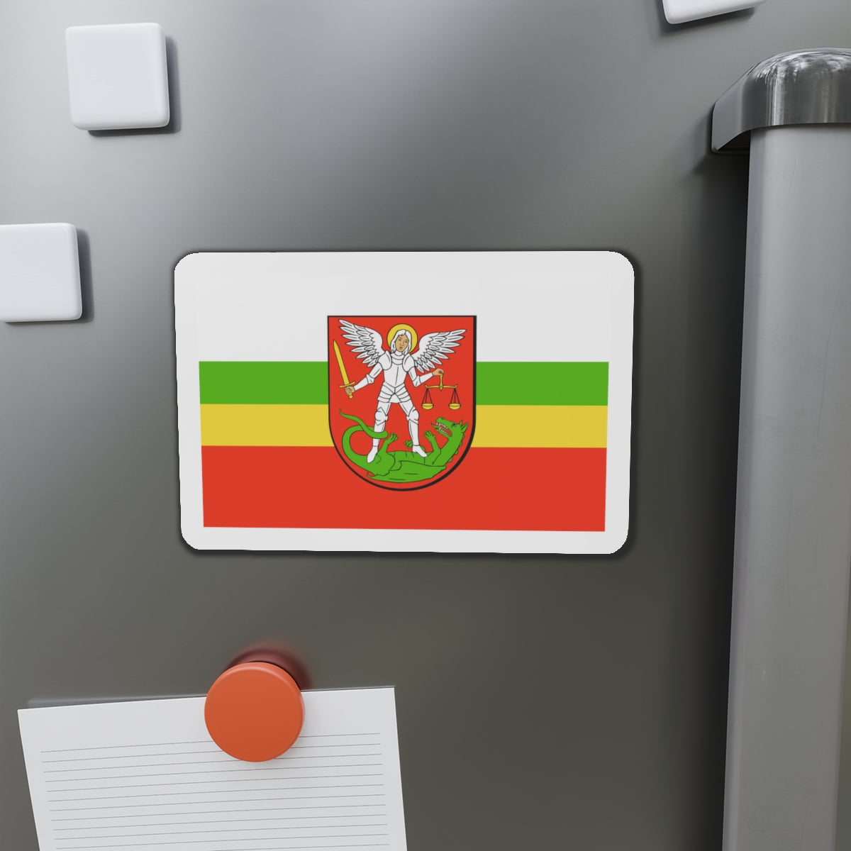 Flag of Biała Podlaska Poland - Die-Cut Magnet-The Sticker Space