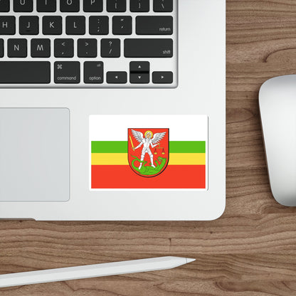 Flag of Biała Podlaska Poland STICKER Vinyl Die-Cut Decal-The Sticker Space