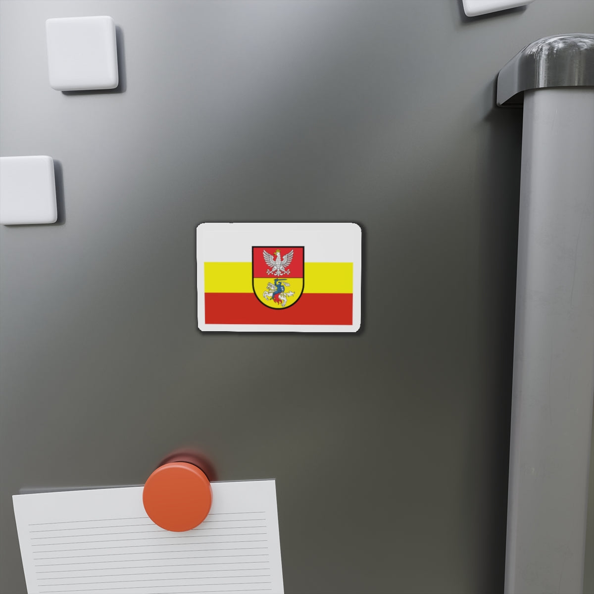 Flag of Białystok Poland - Die-Cut Magnet-The Sticker Space