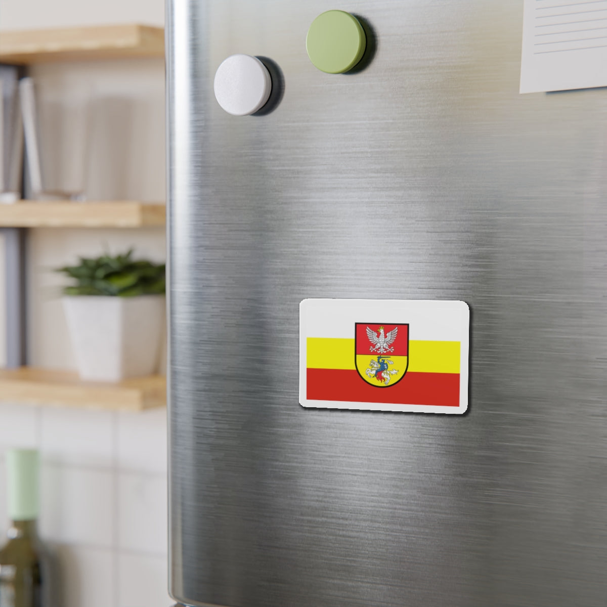 Flag of Białystok Poland - Die-Cut Magnet-The Sticker Space