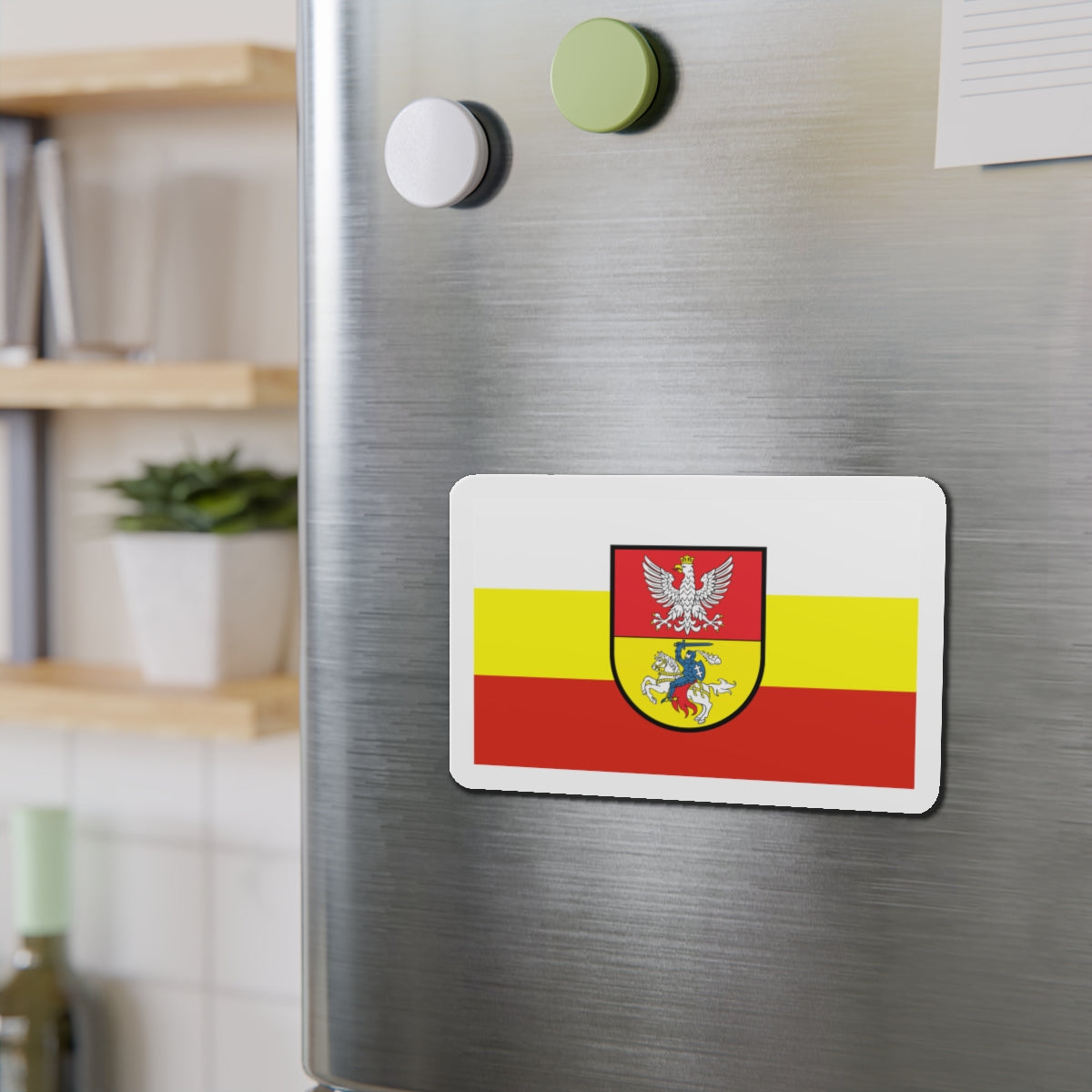 Flag of Białystok Poland - Die-Cut Magnet-The Sticker Space