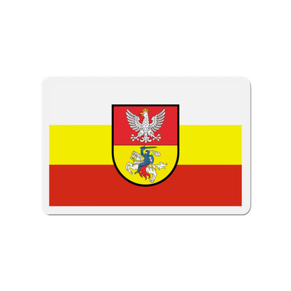 Flag of Białystok Poland - Die-Cut Magnet-3" x 3"-The Sticker Space