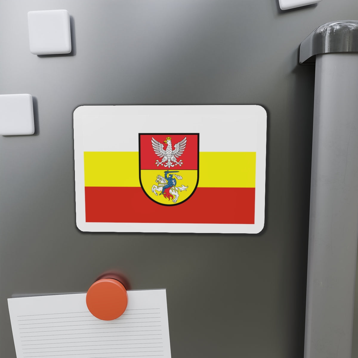 Flag of Białystok Poland - Die-Cut Magnet-The Sticker Space