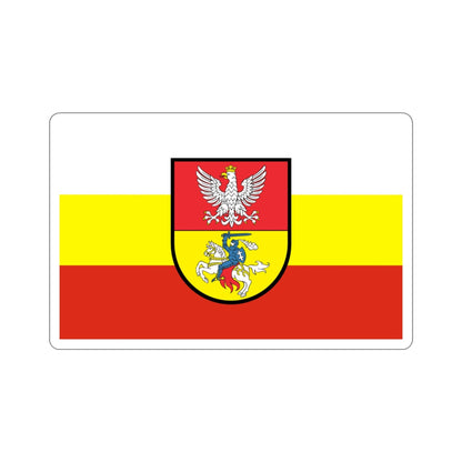 Flag of Białystok Poland STICKER Vinyl Die-Cut Decal-3 Inch-The Sticker Space