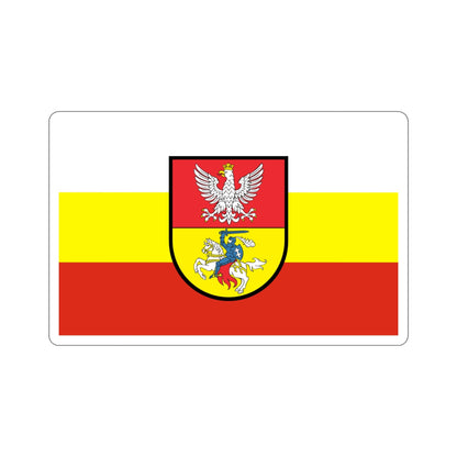 Flag of Białystok Poland STICKER Vinyl Die-Cut Decal-4 Inch-The Sticker Space