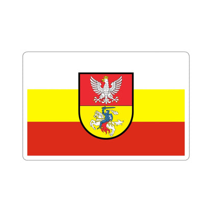 Flag of Białystok Poland STICKER Vinyl Die-Cut Decal-5 Inch-The Sticker Space