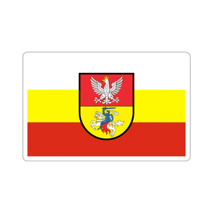 Flag of Białystok Poland STICKER Vinyl Die-Cut Decal-6 Inch-The Sticker Space