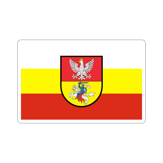 Flag of Białystok Poland STICKER Vinyl Die-Cut Decal-6 Inch-The Sticker Space