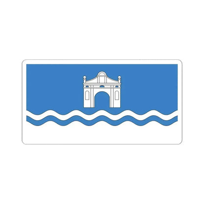 Flag of Biaroza-Kartuskaja (Belarus) STICKER Vinyl Kiss-Cut Decal 4 Inch White - The Sticker Space