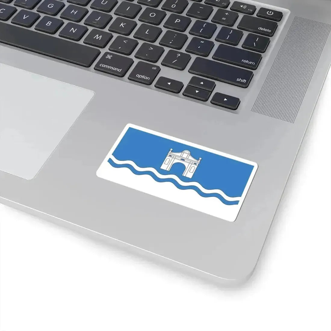 Flag of Biaroza-Kartuskaja (Belarus) STICKER Vinyl Kiss-Cut Decal - The Sticker Space