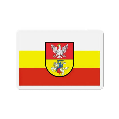 Flag of Białystok Poland - Refrigerator Magnet 2 Inch - The Sticker Space