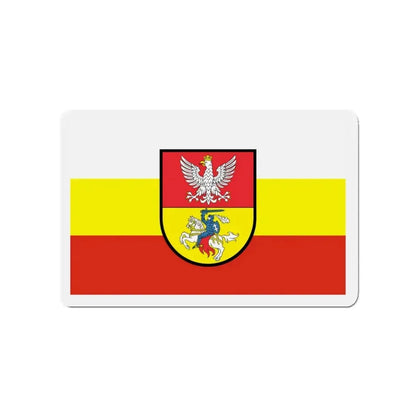 Flag of Białystok Poland - Refrigerator Magnet 3 Inch - The Sticker Space