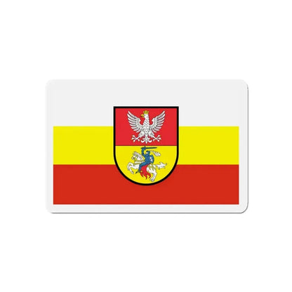 Flag of Białystok Poland - Refrigerator Magnet 5 Inch - The Sticker Space