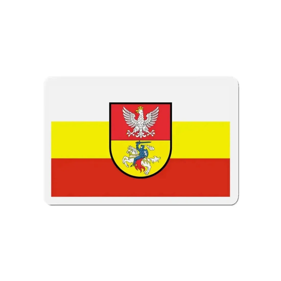 Flag of Białystok Poland - Refrigerator Magnet - The Sticker Space