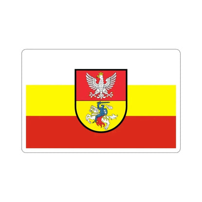 Flag of Białystok Poland STICKER Vinyl Die-Cut Decal 2 Inch - The Sticker Space