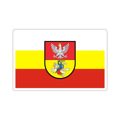 Flag of Białystok Poland STICKER Vinyl Die-Cut Decal 2 Inch - The Sticker Space