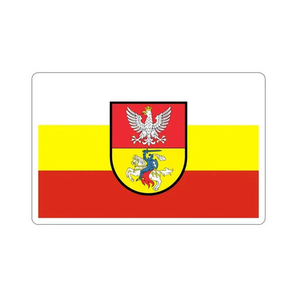 Flag of Białystok Poland STICKER Vinyl Die-Cut Decal 6 Inch - The Sticker Space