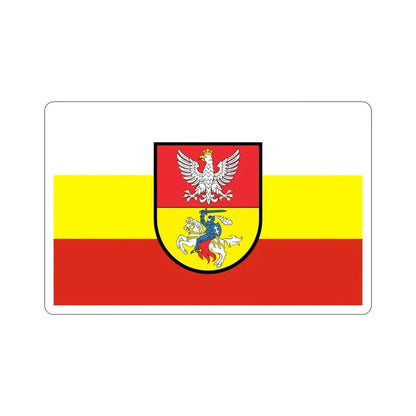 Flag of Białystok Poland STICKER Vinyl Die-Cut Decal 6 Inch - The Sticker Space