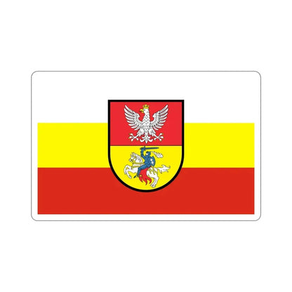 Flag of Białystok Poland STICKER Vinyl Die-Cut Decal - The Sticker Space