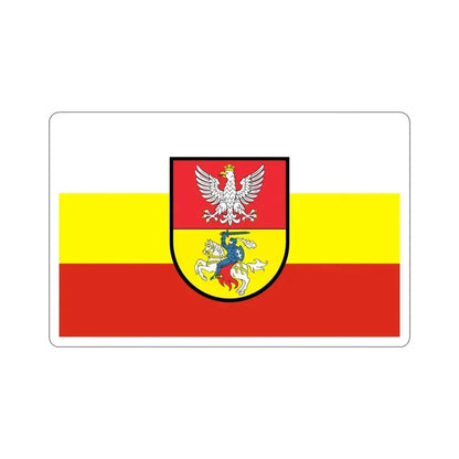 Flag of Białystok Poland STICKER Vinyl Die-Cut Decal - The Sticker Space