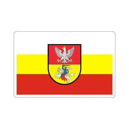 Flag of Białystok Poland STICKER Vinyl Die-Cut Decal - The Sticker Space