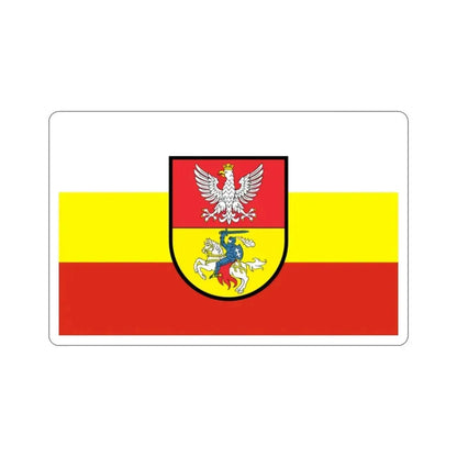 Flag of Białystok Poland STICKER Vinyl Die-Cut Decal - The Sticker Space