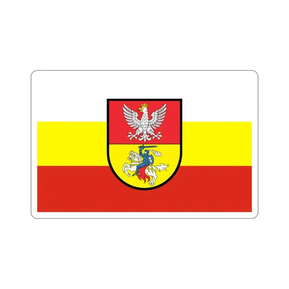 Flag of Białystok Poland STICKER Vinyl Die-Cut Decal - The Sticker Space