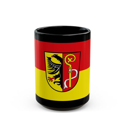 Flag of Biberach Germany - Black Coffee Mug-15oz-The Sticker Space