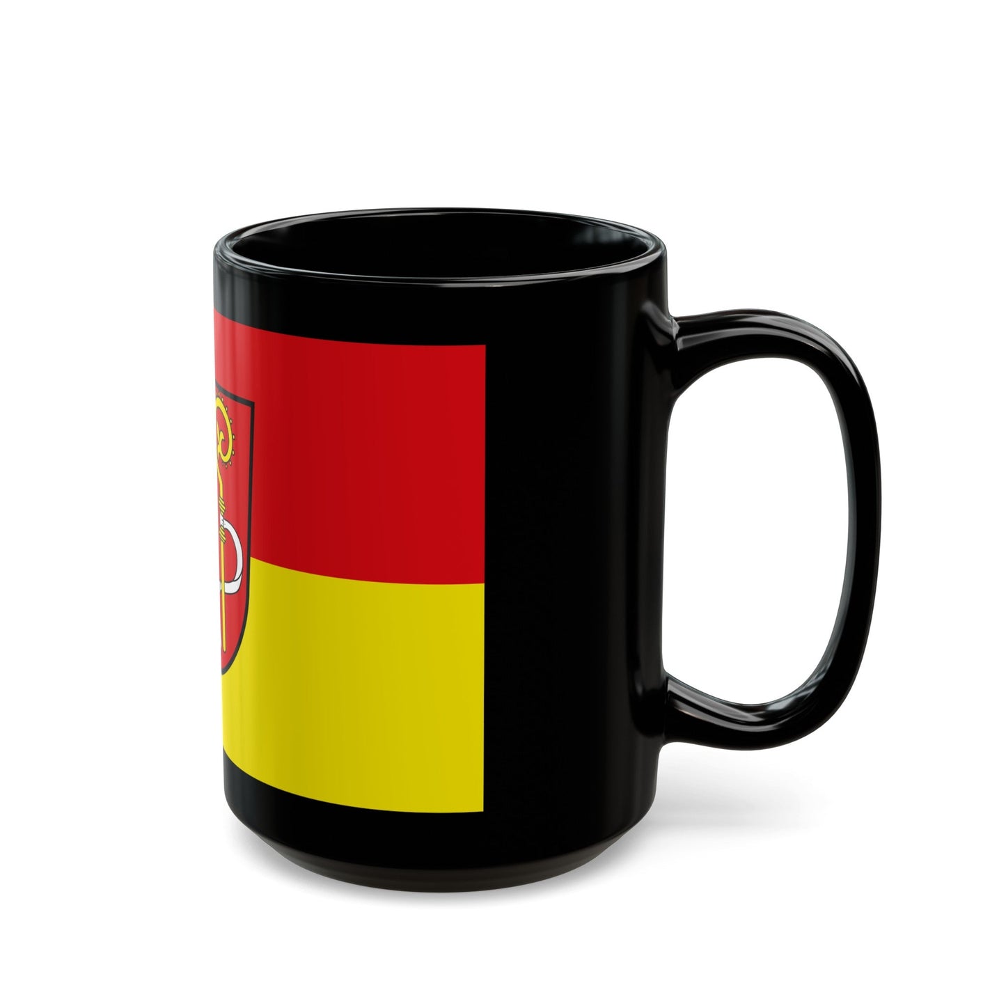 Flag of Biberach Germany - Black Coffee Mug-The Sticker Space