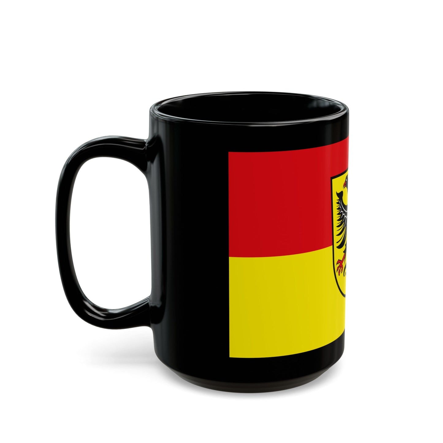 Flag of Biberach Germany - Black Coffee Mug-The Sticker Space