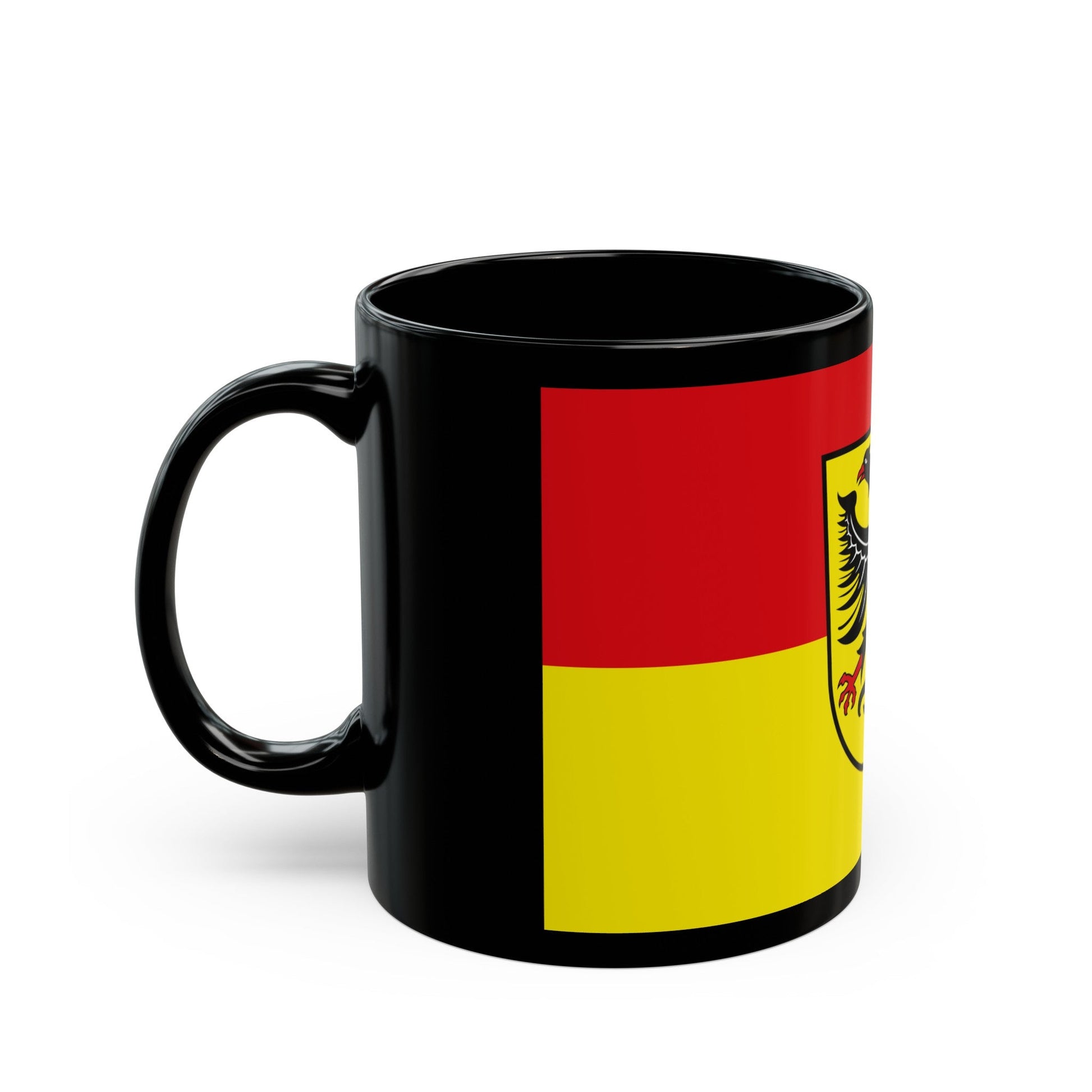 Flag of Biberach Germany - Black Coffee Mug-The Sticker Space