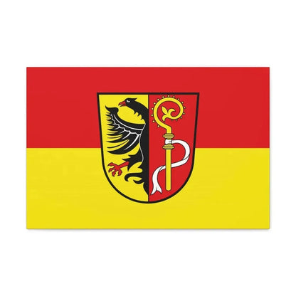 Flag of Biberach Germany - Canvas Wall Art 24″ x 16″ 1.25" - The Sticker Space